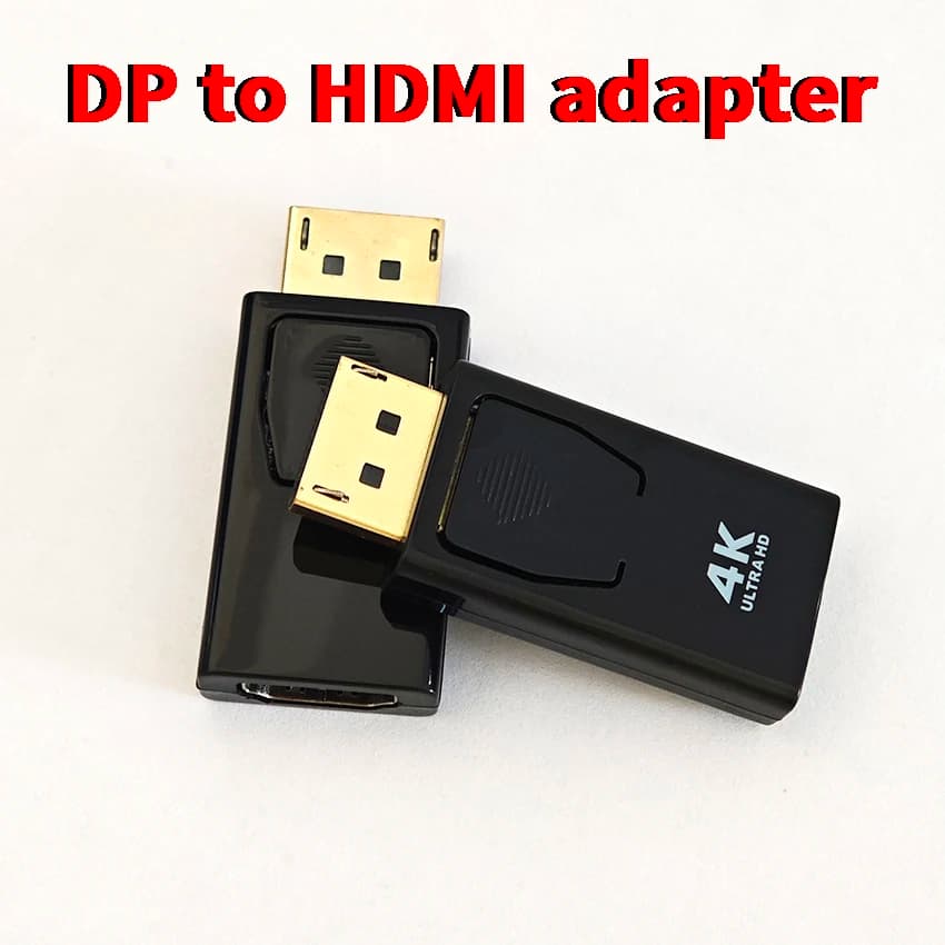 Compatible with DisplayPort to HDMI 1080P 4K, Converter from DP male to HDMI female, 1080P video for PC, HDTV, laptop