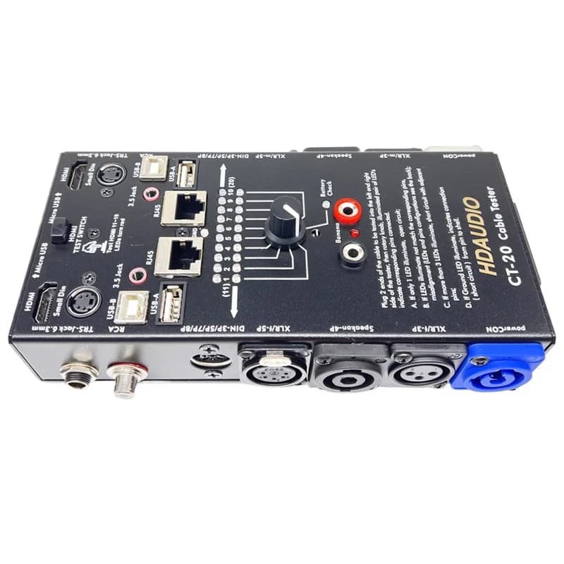 "CT-20 Multifunction Cable Board - for audio/XLR/HDMI signal test (professional line analyzer)"