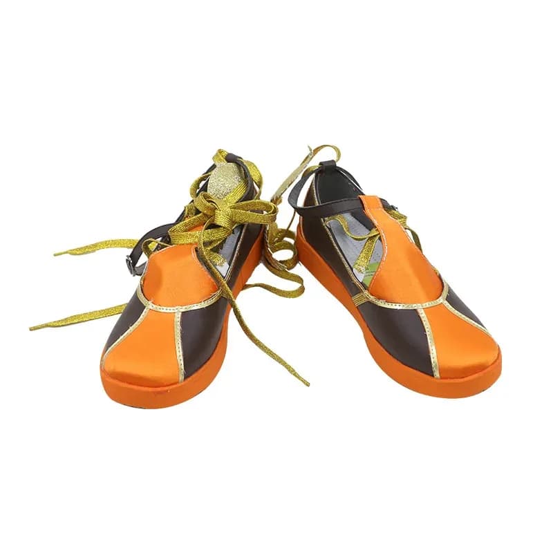 Game Tekken 8 Ling Xiaoyu Cosplay Boots Orange Shoes Halloween Christmas Carnival Role Play Party Props For Women Men6;d'3,h'7.b