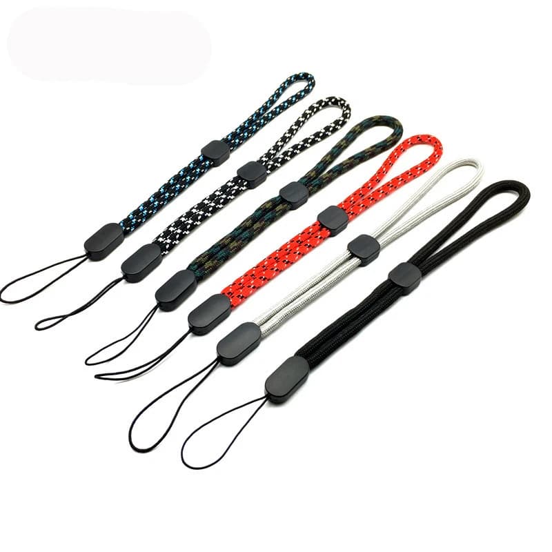 10 pezzi cordino da polso regolabile cinghie per telefono cellulare cinghie di corda rotonde in nylon per portachiavi fotocamera chiavetta USB cordino chiave auto