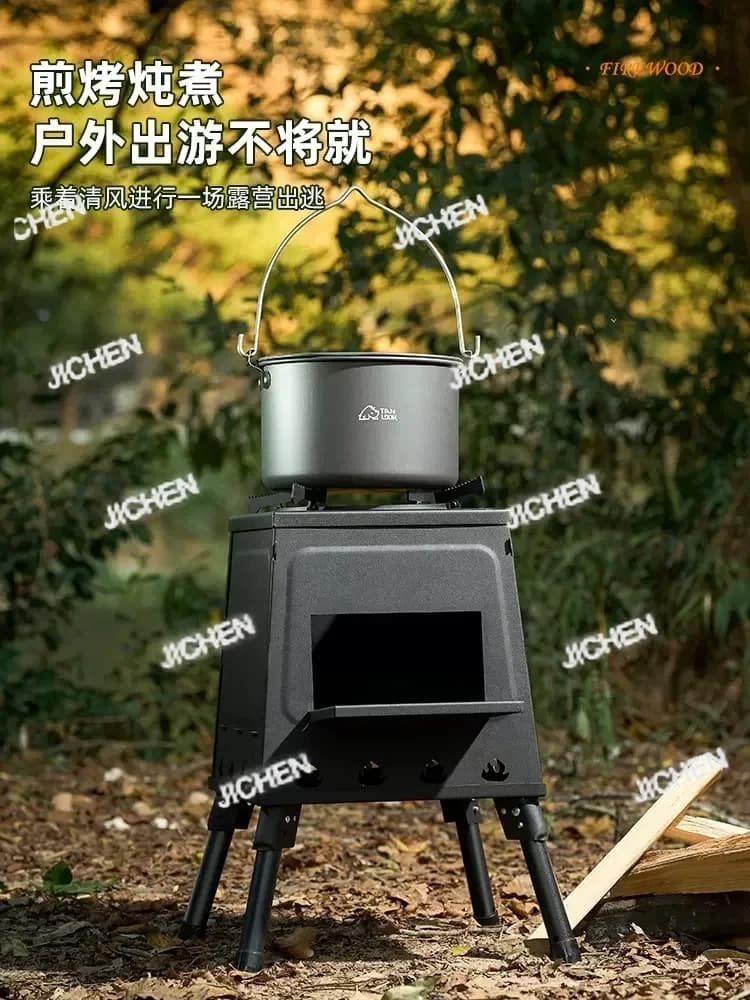ZQ Fornello da campeggio portatile per barbecue Fornello da picnic Fornello da riscaldamento
