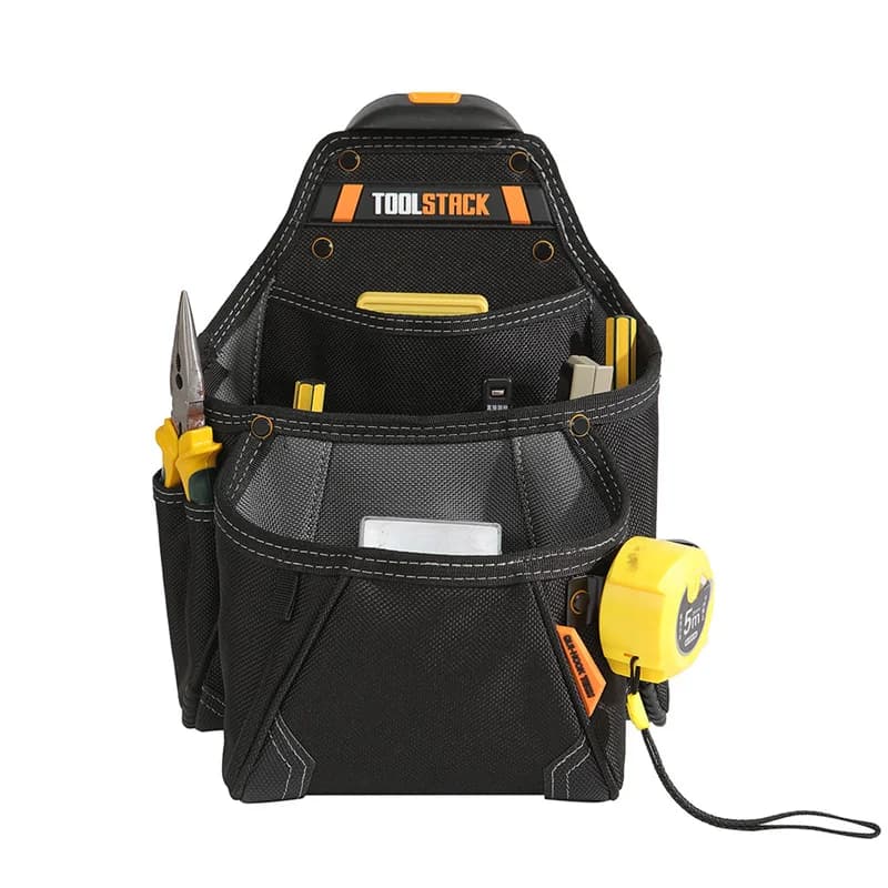 Heavy Duty Carpenter Tool Pouch Multi Pocket Tool Belt Pouch Durable Tool Organizer Waist Bag for Electrician Construction Work