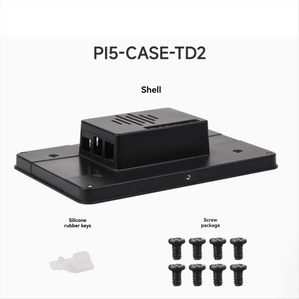 T19C per Raspberry Pi 5, Cover Protettiva con Display Touch da 7 Pollici per Raspberry Pi 5 e Schermi Multipli da 7 Pollici