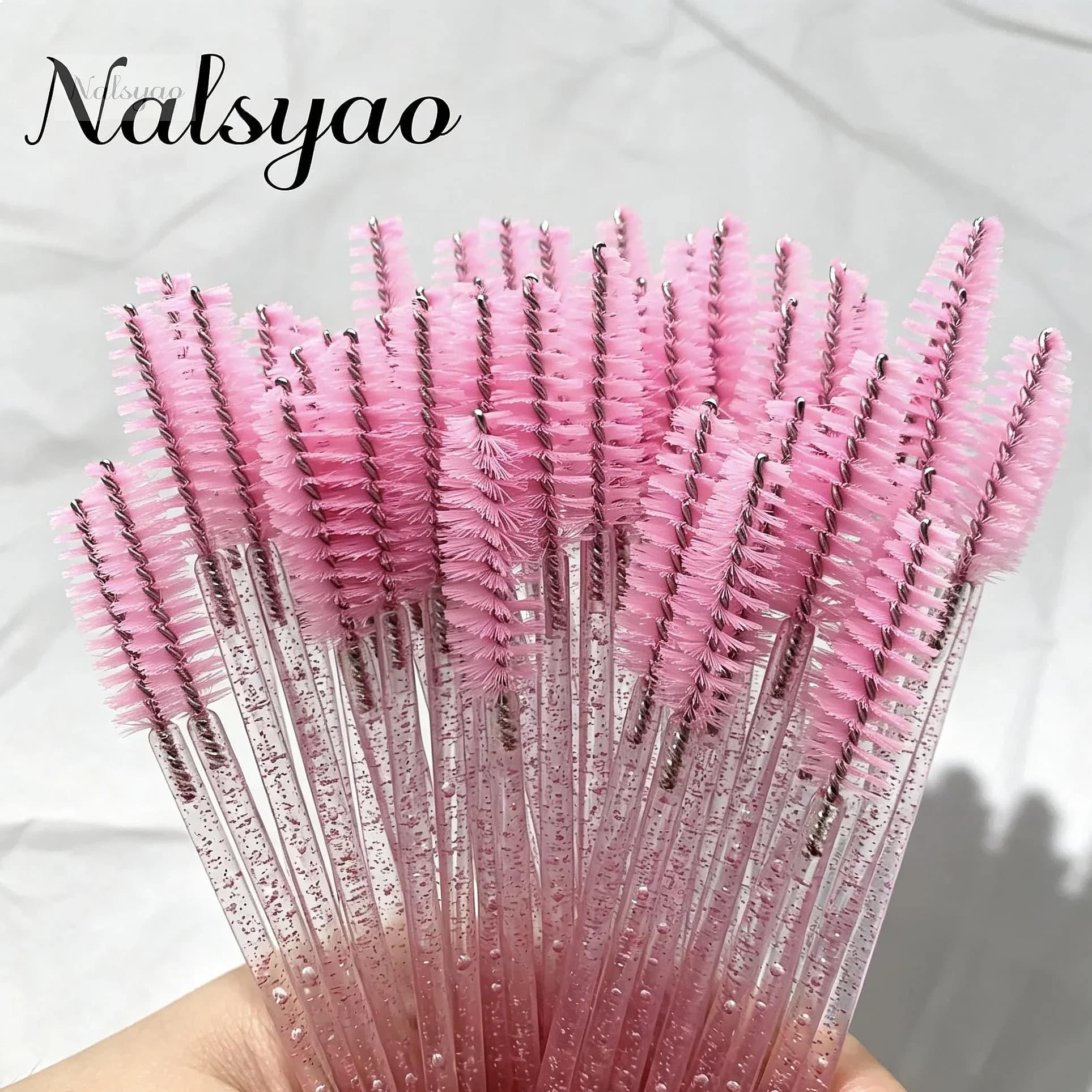 200Pcs Disposable Eyelash Extension Brush Mascara Stick Applicator Propeller Eyebrow Makeup Brushes Set Tool