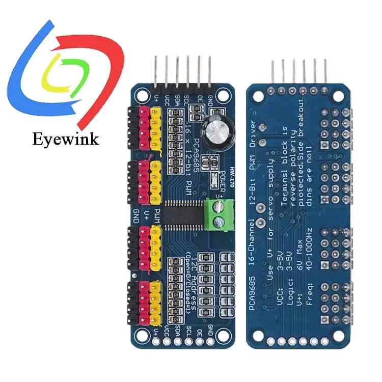 IIC interface driver module robot controller PWM 16-channel servo drive PCA9685 for Raspberry Pi