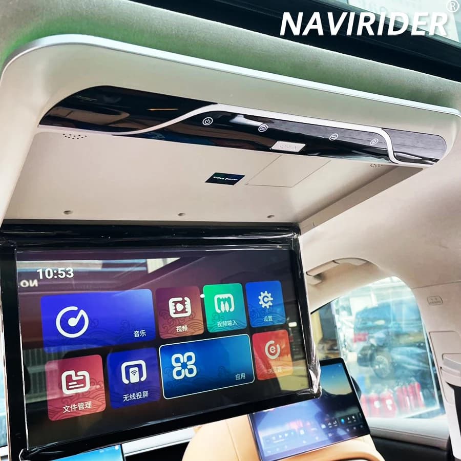 17 pollici Android 13 Monitor Per Dodge Journey CUV Universale Auto Tetto Soffitto Monitor Schermo WIFI USB HDMI Lettore Video Multimediale
