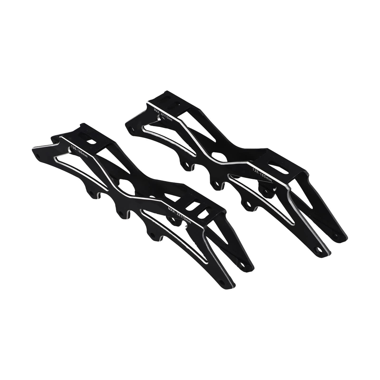 Base per Supporto Ruote Nera per Intrattenimento, Design CNC Raffinato, Leggera, Resistente all'Usura, 4 Ruote
