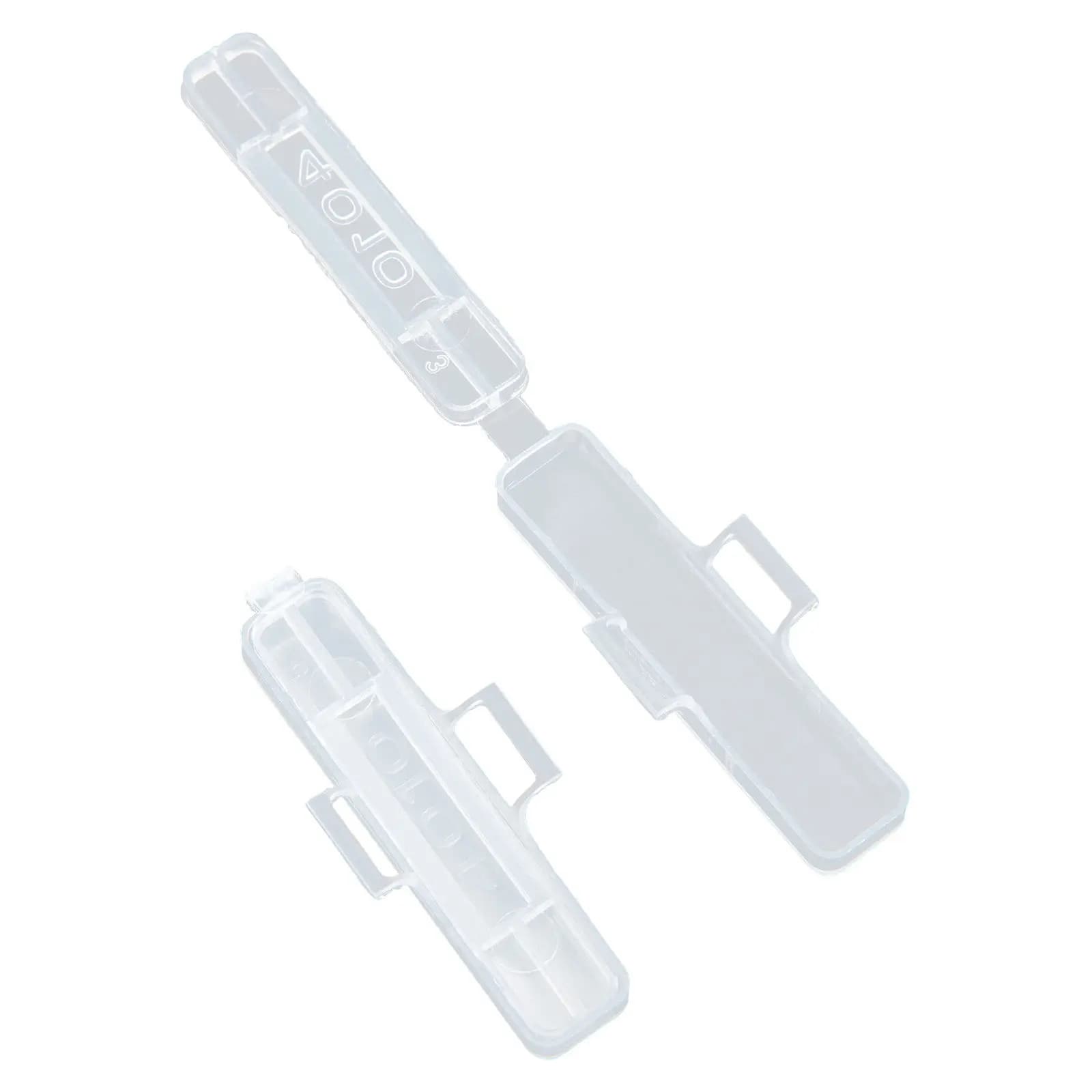 100Pcs Transparent Cable Tag Holder Case Identification Label Box Plastic Acid Resistant Wire Name Sign Holder for TV Computer