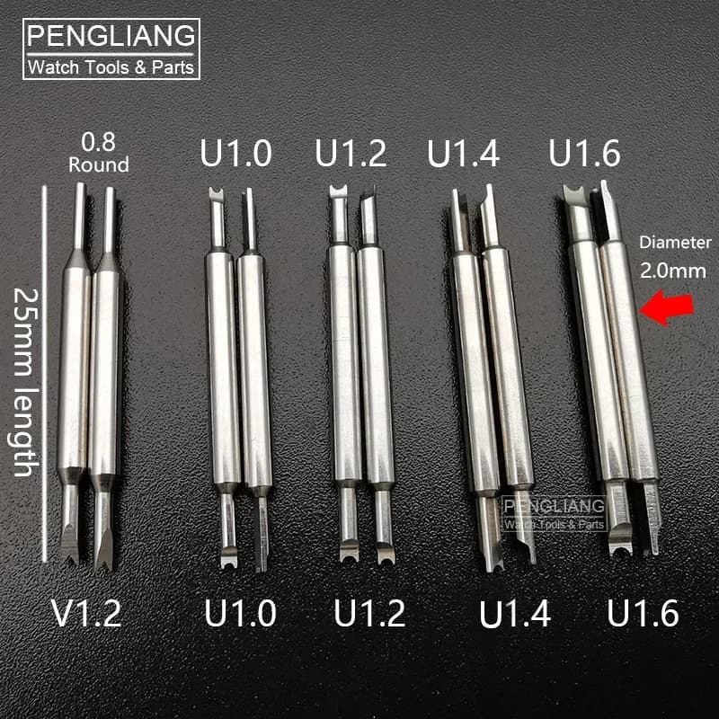 Perni forcelle in acciaio inossidabile 316L per pinza per barra a molla Bergeon 6825