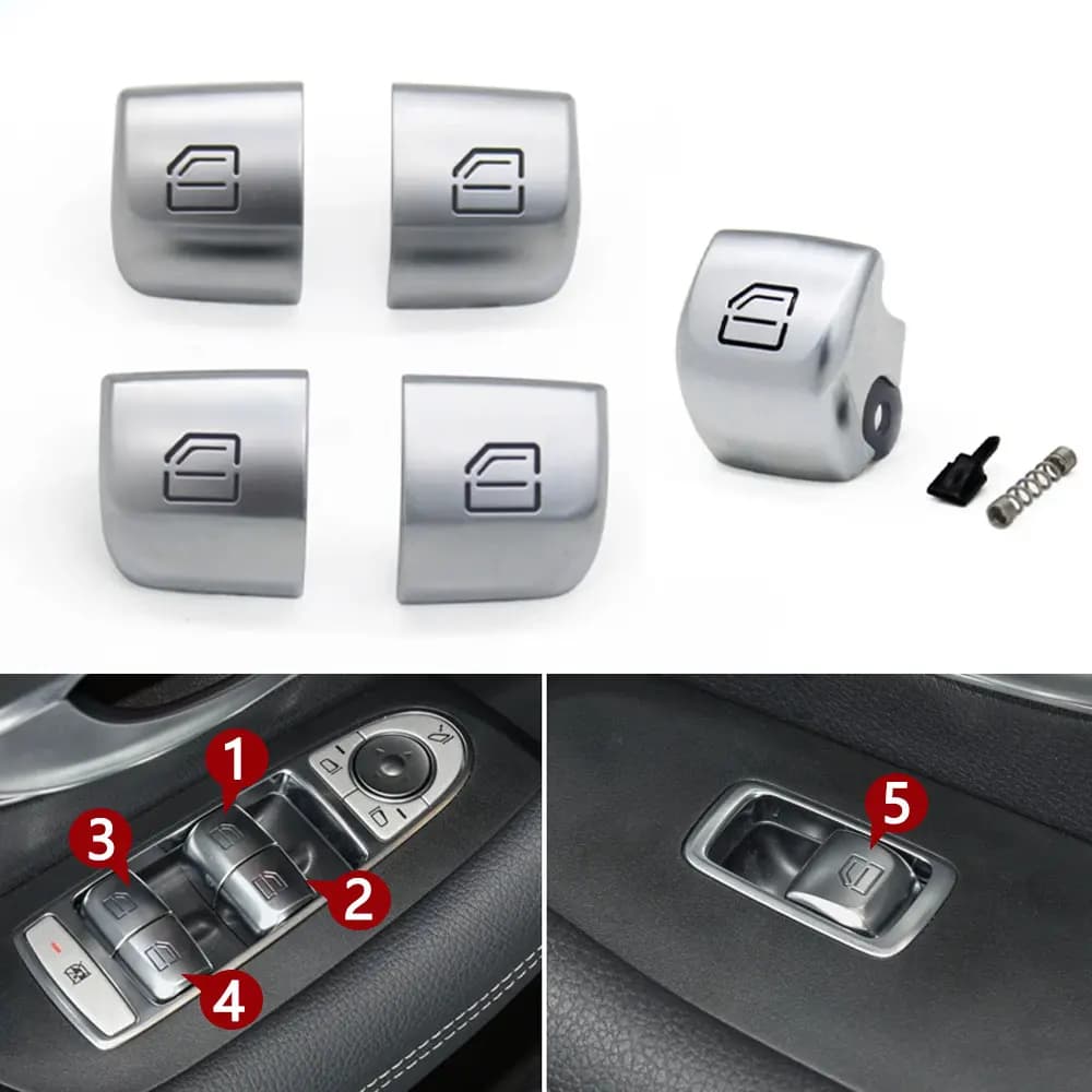 Auto Finestra Principale Interruttore di Riparazione Tappi di Pulsante Passenge Porta Finestre Interruttore di Controllo Ascensore Per Mercedes Benz W205 W253 W213 W293 W222