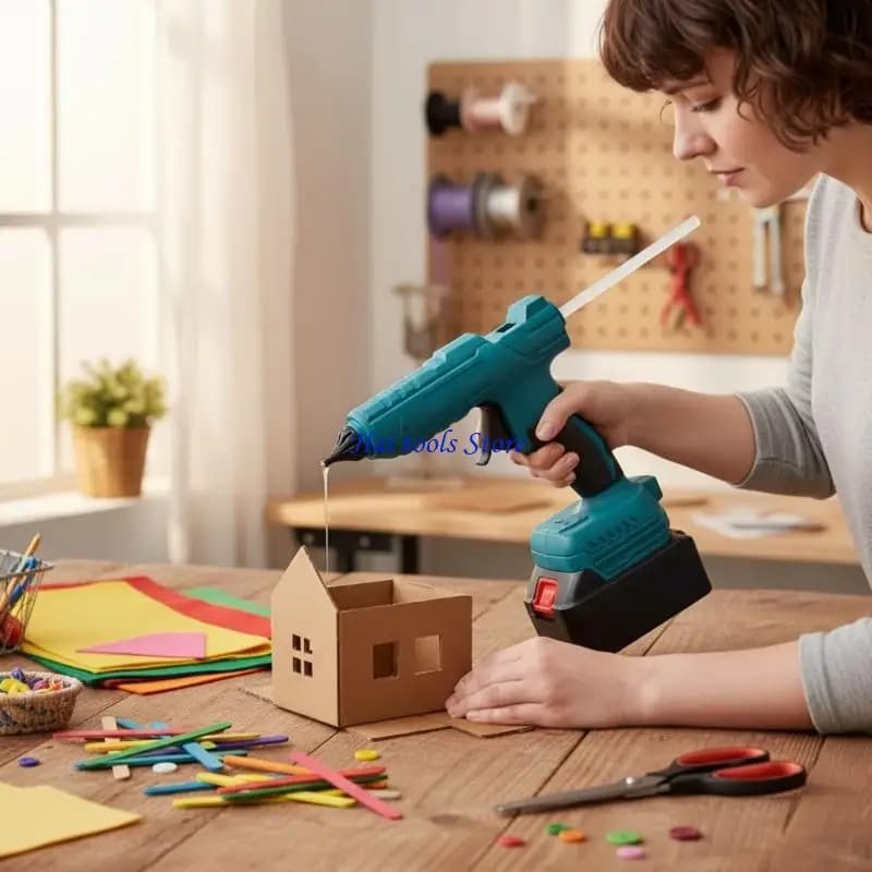 X37E Pistole per colla a caldo senza fili con alimentazione a batteria Pistole termiche elettriche ergonomiche a riscaldamento