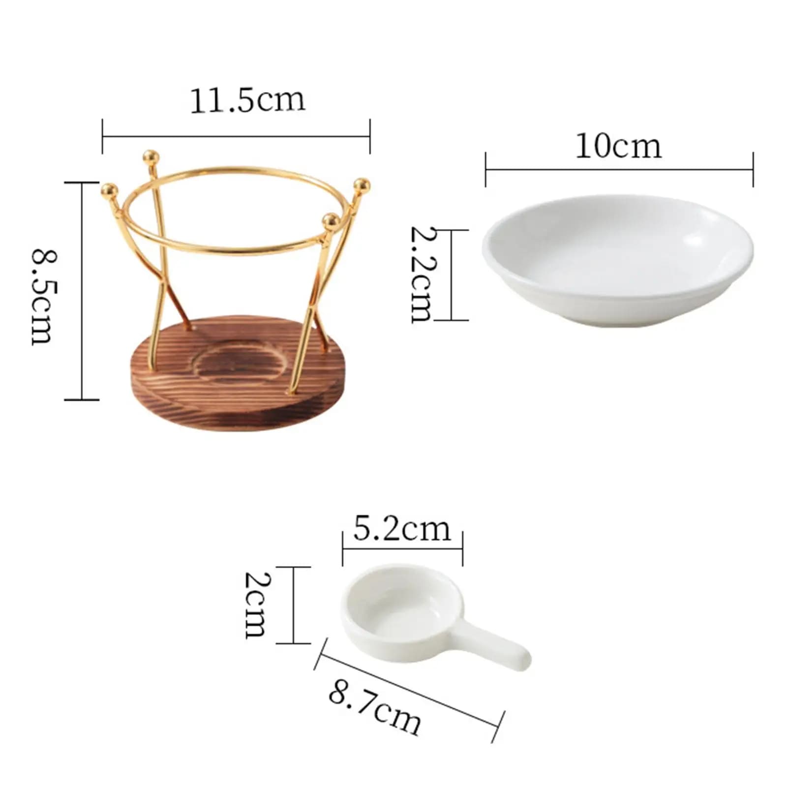 Bruciatore di Oli Essenziali, Diffusore di Fragranze Decorativo, Facile da Usare, Versatile Diffusore di Aromi per SPA, Casa, Tavolo, Camera da Letto