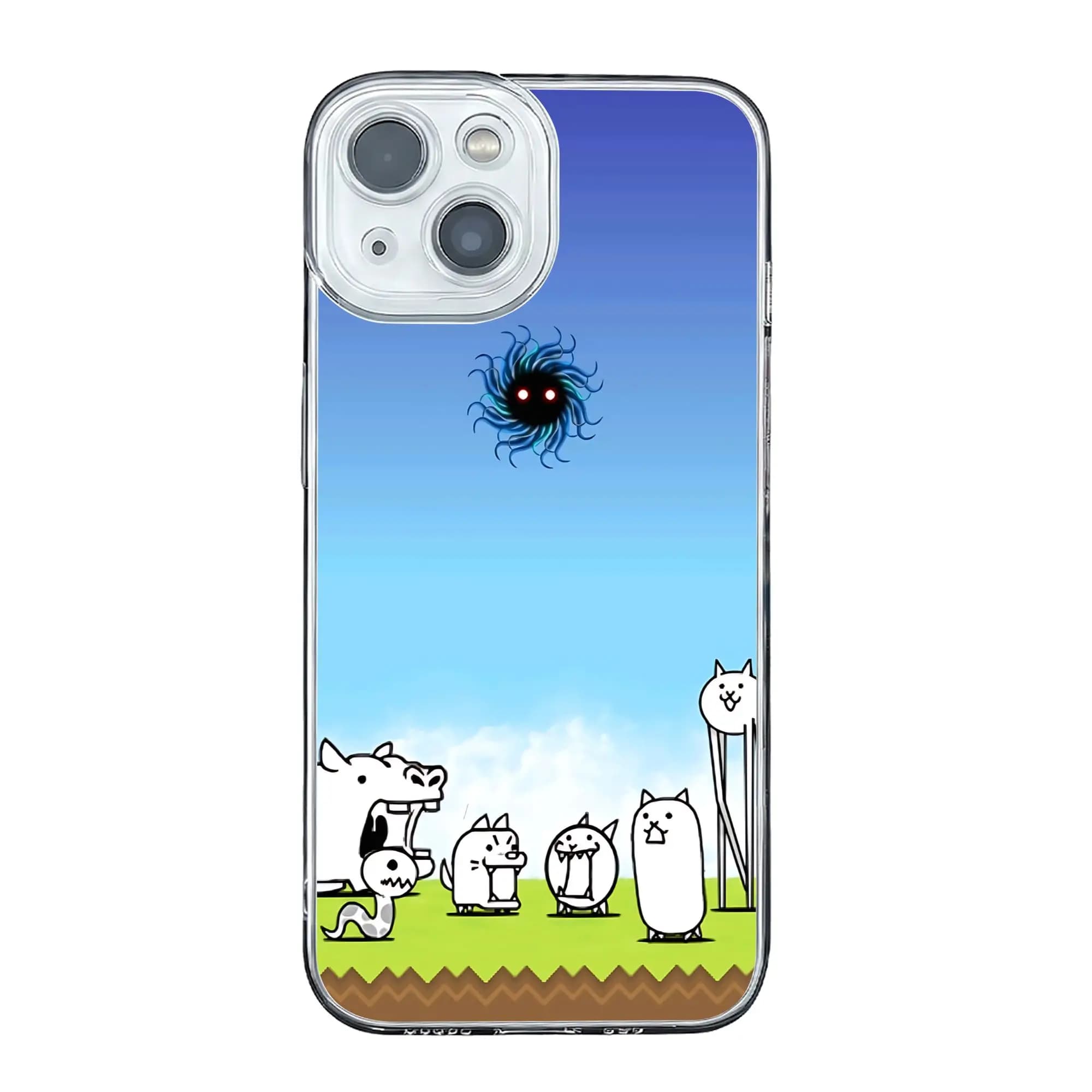 Cover anti-collisione The Battle Cats per iPhone 17 16 15 14 13 12 11 Pro Max