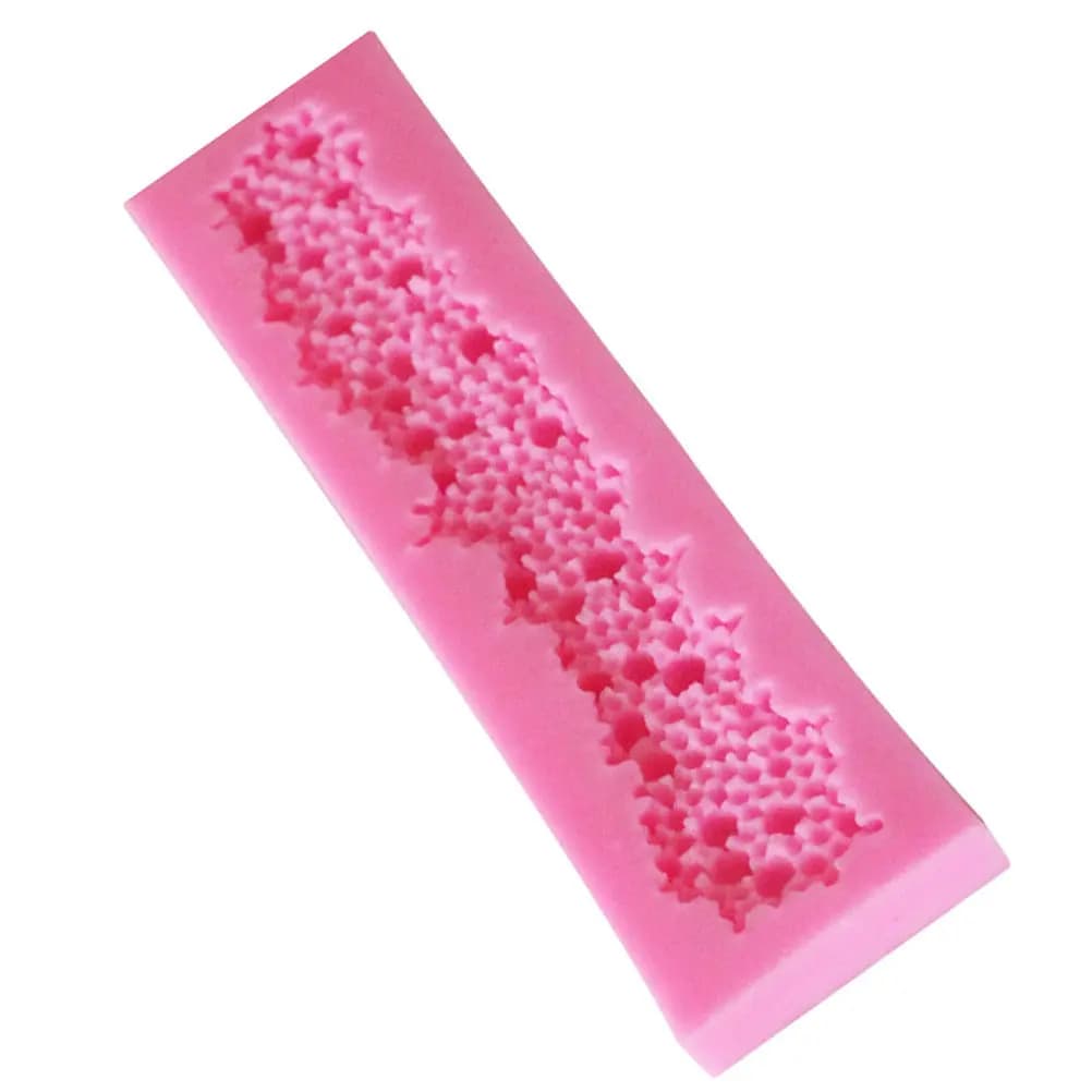 Stampo in Silicone a Forma di Collana di Perle Rosa per Fondente, Cioccolato, Caramelle, Cubetti di Ghiaccio, Gelatina - Stampo Creativo Fai da Te per Pasticceria