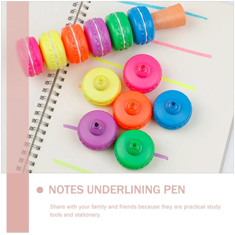 Set di 1 Penna Fluorescente per Scuola, Evidenziatore Colorato per Libri, Penna ad Acqua per Sottolineare Note, per Studio e Lavoro