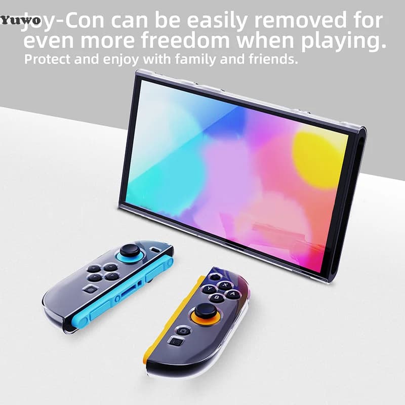 Custodia protettiva in TPU dal design ergonomico per console di gioco Custodia protettiva trasparente per Switch 2 2025 Comfort Grip Guscio antiurto