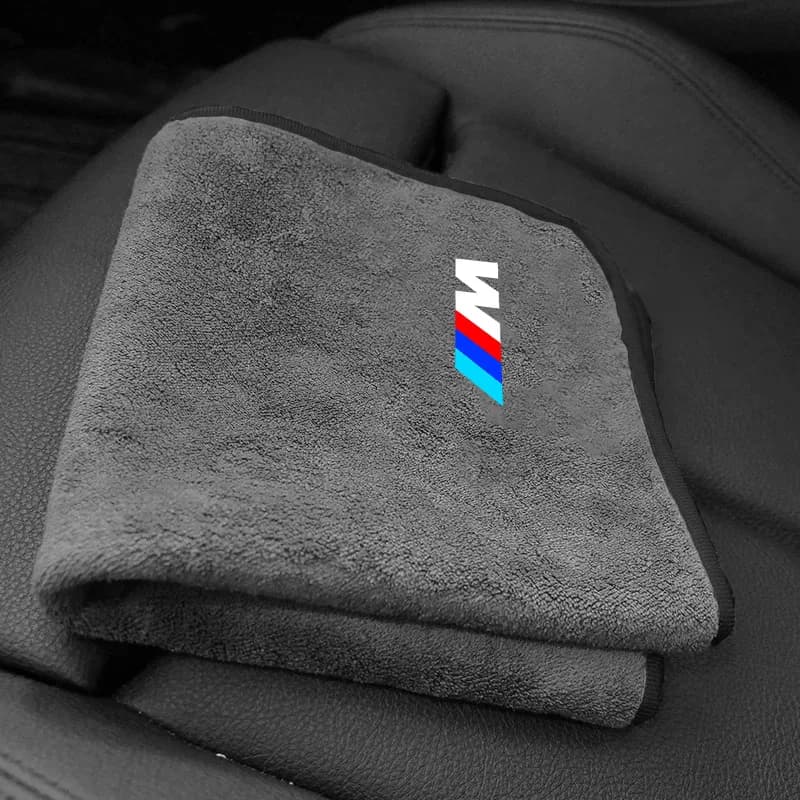 Adesivi e Decalcomanie in Microfibra, Panno per Pulizia Logo Auto, Accessori per Lavaggio Auto BMW M Performance E46 E90 E60 F20 X1 F10 F30