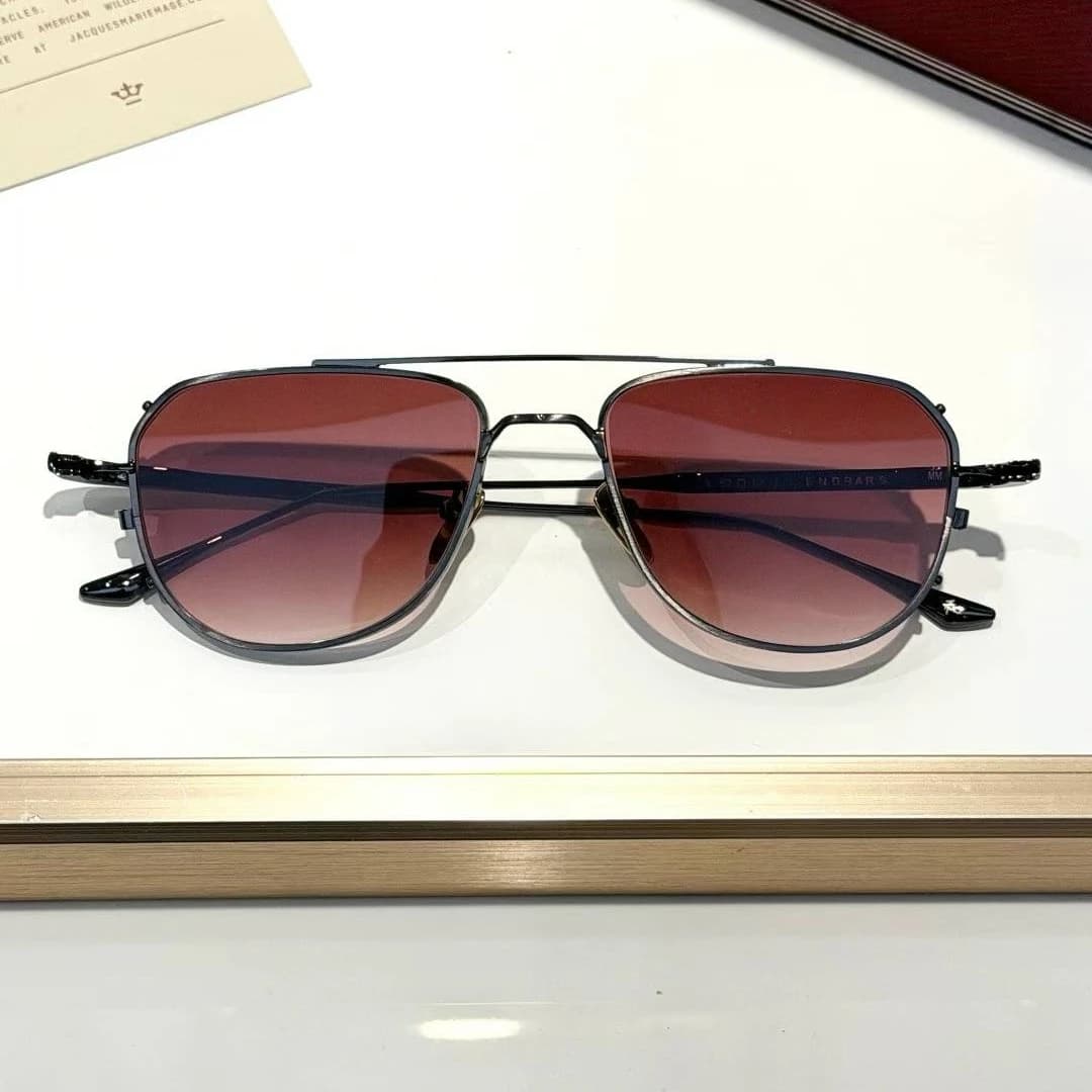 Retro Oval Design Luxury Vintage Fashion Trend JJMM Sunglasses CENDRARS Ultralight Titanium High Street Style Unisex 3A+ Quality