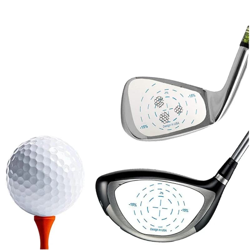 Etichette Adesive per Mazze da Golf (Driver, Legni, Ferri, Putter) per Registrazione Impatto Pallina - 250 Ausili per Allenamento Swing