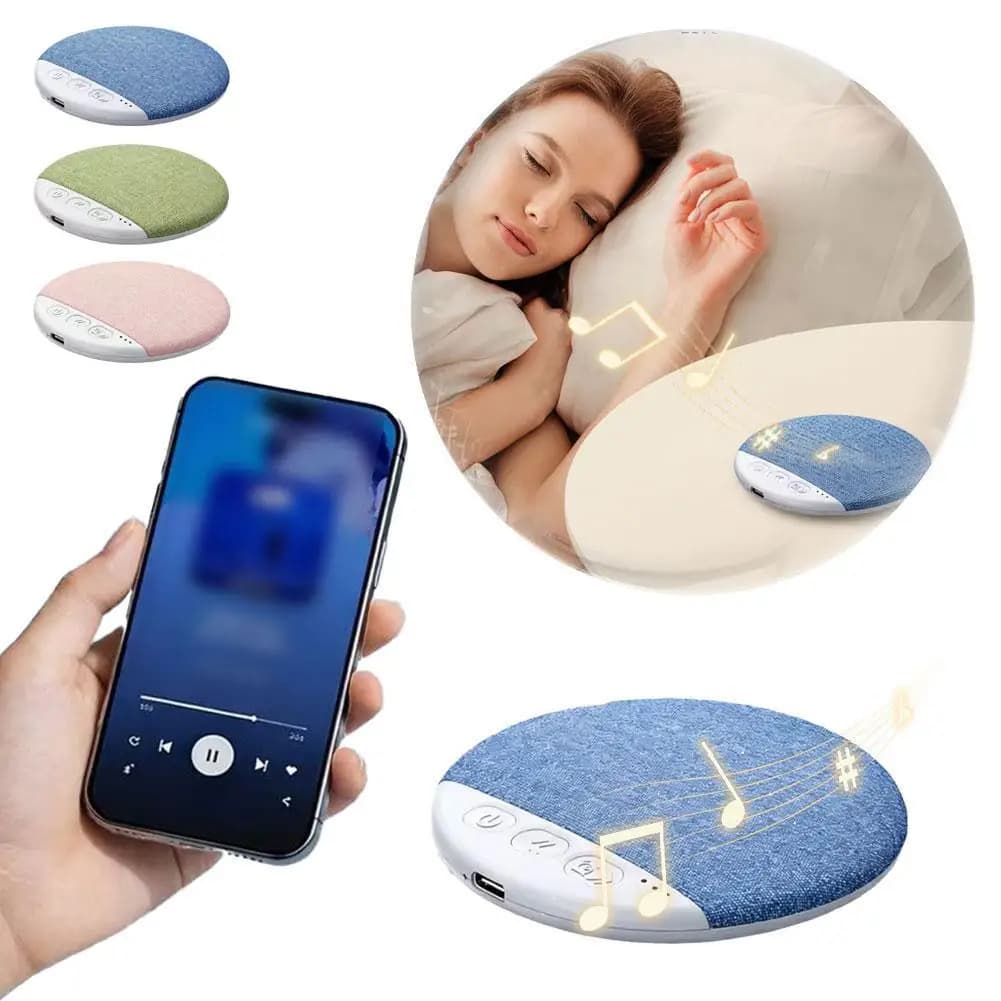Nuovo Altoparlante Bluetooth da Cuscino per Camera da Letto, Audio Stereo Bass con Rumore Bianco e Timer per Dormire, Regalo