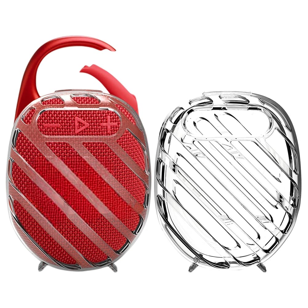Custodia protettiva trasparente in TPU anti-graffio con fori per altoparlante Bluetooth JBL CLIP 5