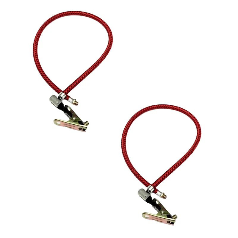 1/2 Pezzi Tubo di Prolunga per Pompa Gonfiabile Bici/Moto da 60 cm con Clip e Adattatore Ugello UK