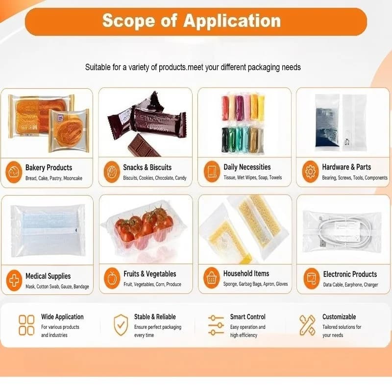 Customized Horizontal Flow Packaging Machine Multifunctional Automatic Spaghetti Pasta Packing Processing Equipment