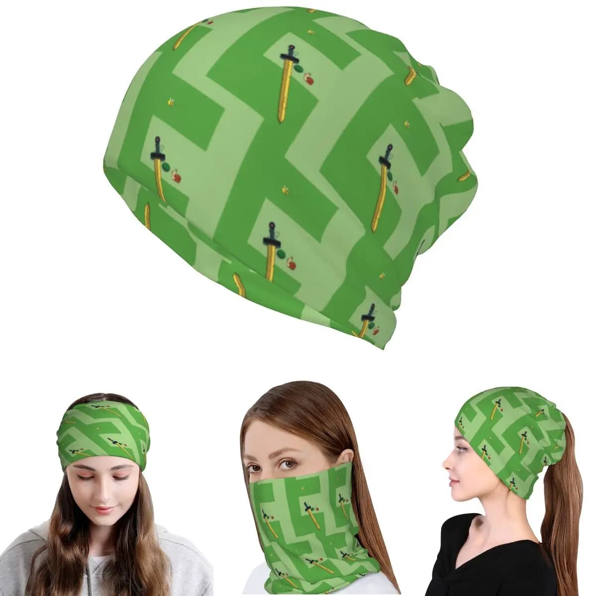 Finn The Human Adventurer Bandana, scaldacollo, maschera, sciarpa, balaclava multifunzione, berretto, cappello unisex per adulti, invernale