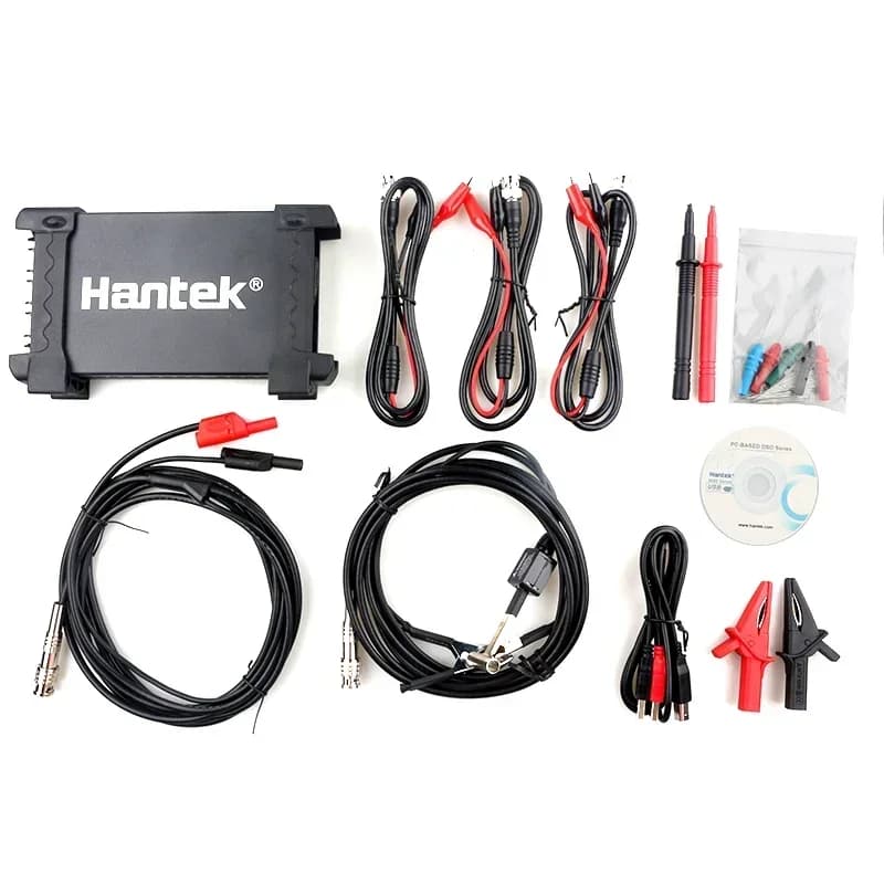 Hantek Digital Storage Oscilloscope 6074BE/6074BC/6074BD USB Portable Oscilloscope 4-channel 70MHz Bandwidth Support WIN10
