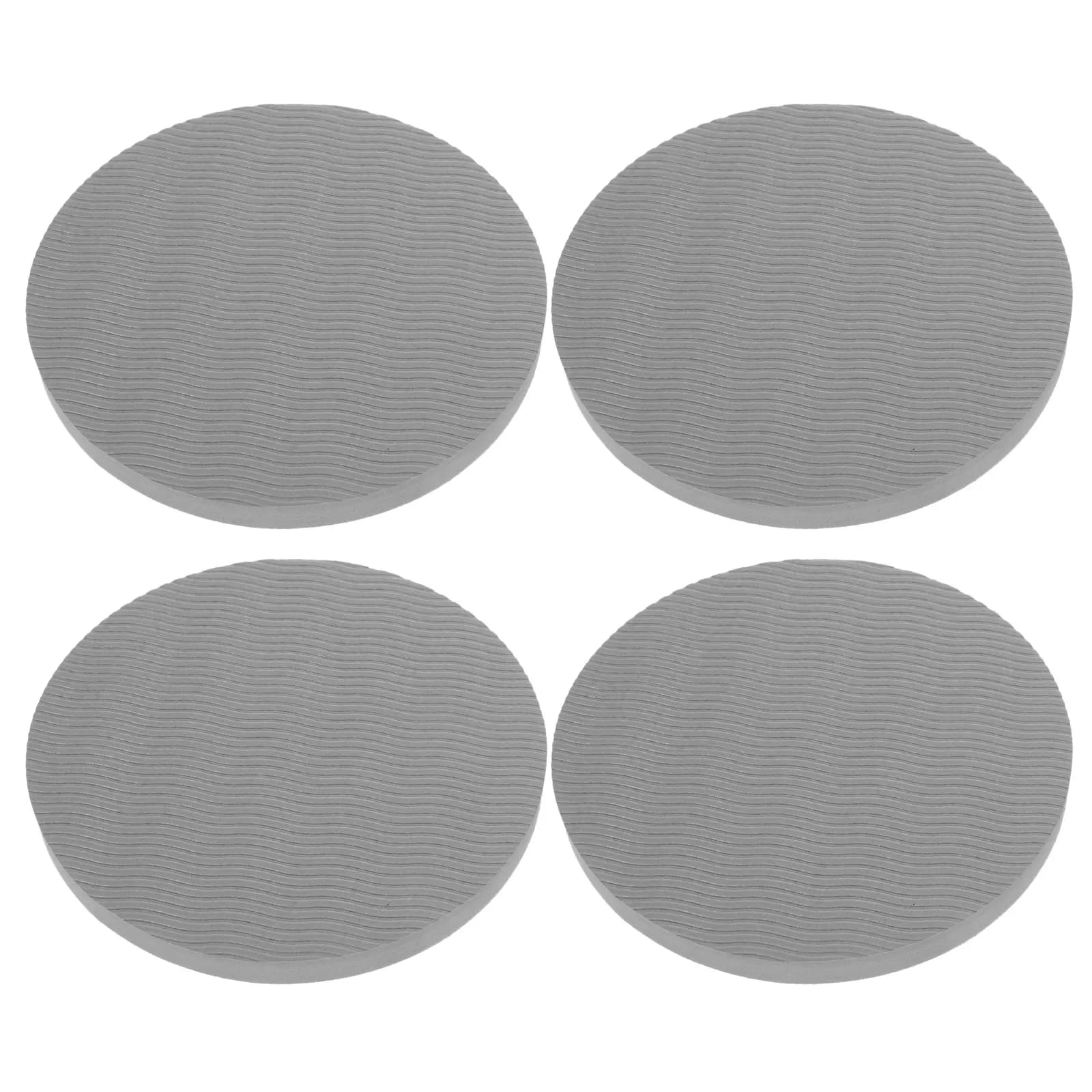 Set of 4 Yoga Mats, Round Mirror Bearings for Knee with Anti-slip Surface for Yoga, Pilates, Exercises, Elbow Protection and Gardening