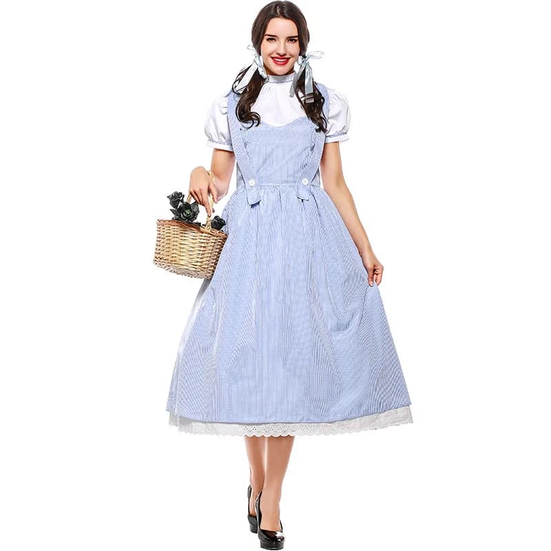 Costume di Halloween da fiaba: Abito da Dorothy Alice, l'attrice del Mago di Oz