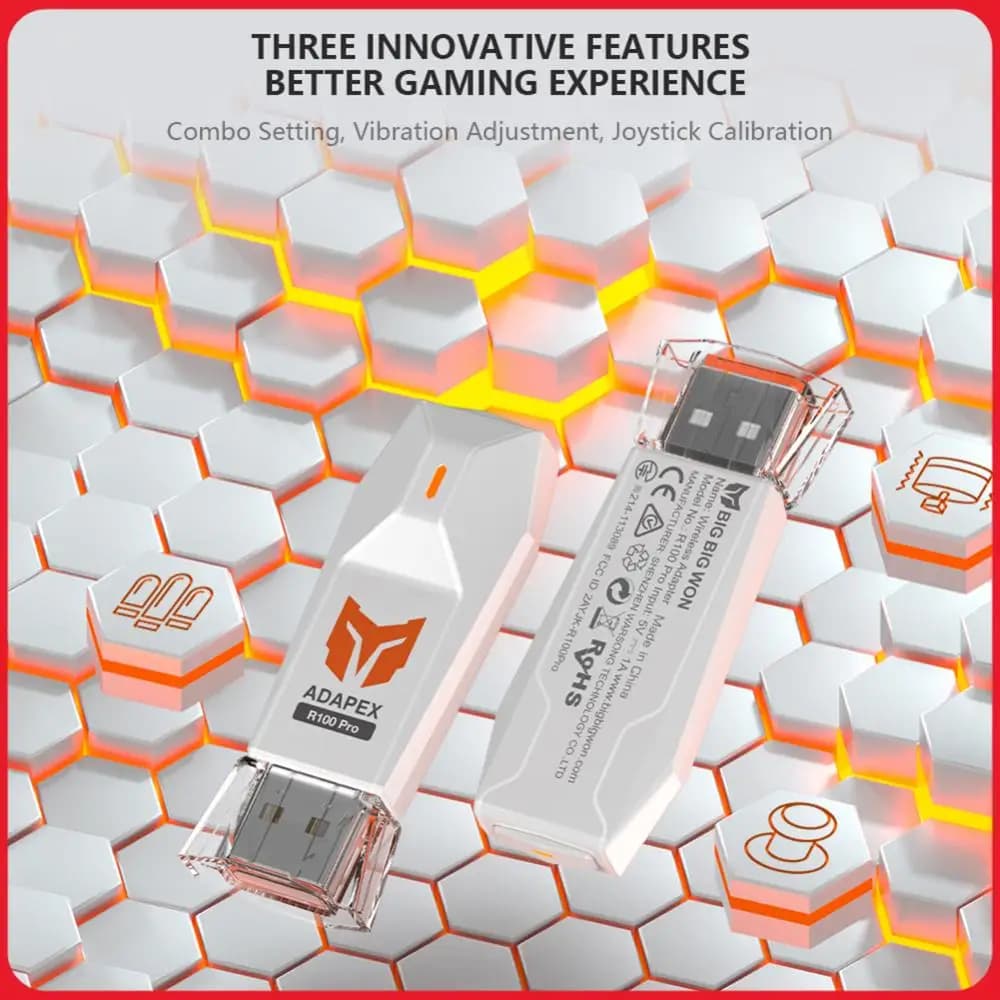 Adattatore Wireless USB BIGBIG WON R100 per PC Windows, Switch, PS4, PS5, XBOX One S