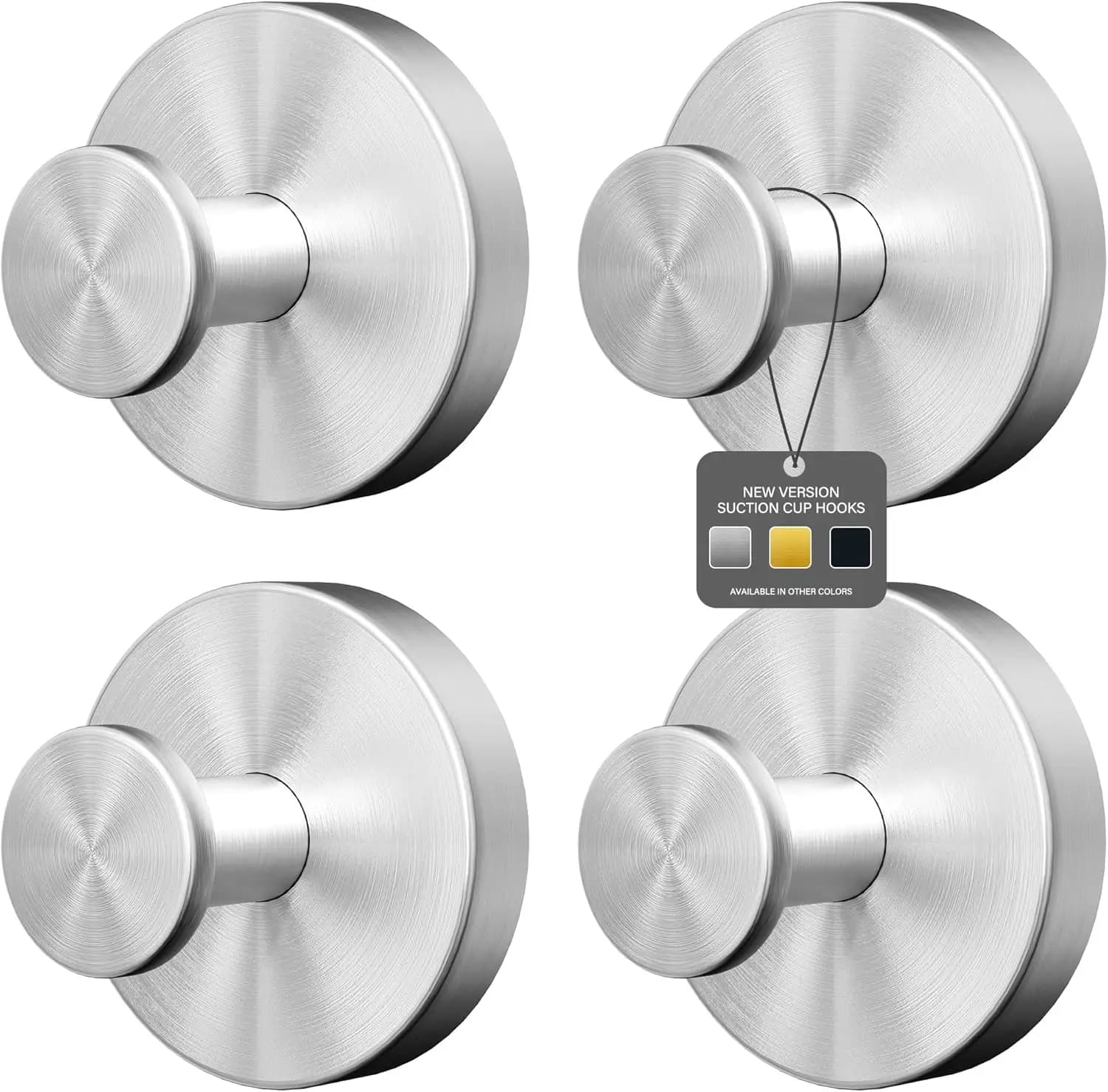 Ganci a ventosa per doccia, ganci da parete per bagno per appendere asciugamani, accappatoi, spugne, gancio a ventosa rimovibile per piastrelle