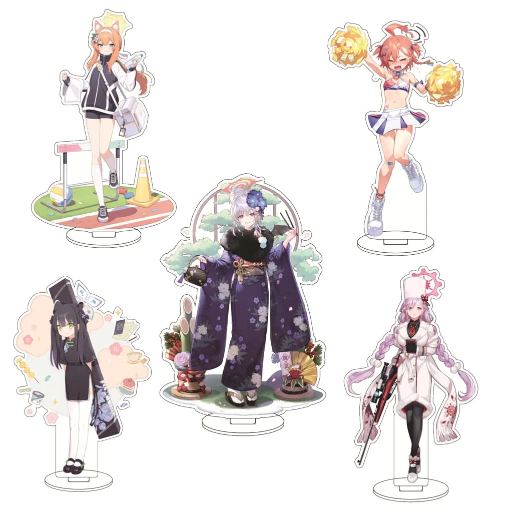 16CM Anime Blue Archive A.r.o.n.a Arona Sorasaki Hina Sunaookami Shiroko Cos Acrylic Figure Stand Ornaments Chirstmas Gifts