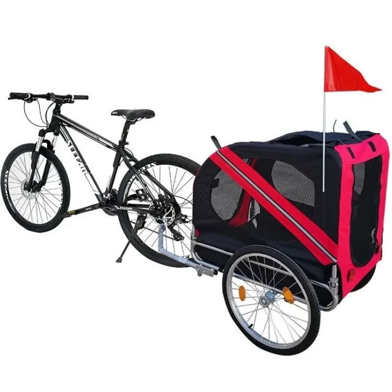 Rimorchio Pieghevole per Bicicletta, Trasportino per Animali Domestici, Passeggino per Disabili e Anziani, Trasporto Gatti, Portatile per Viaggi all'Aperto, Carrello con Ruote, Accessori per Gatti