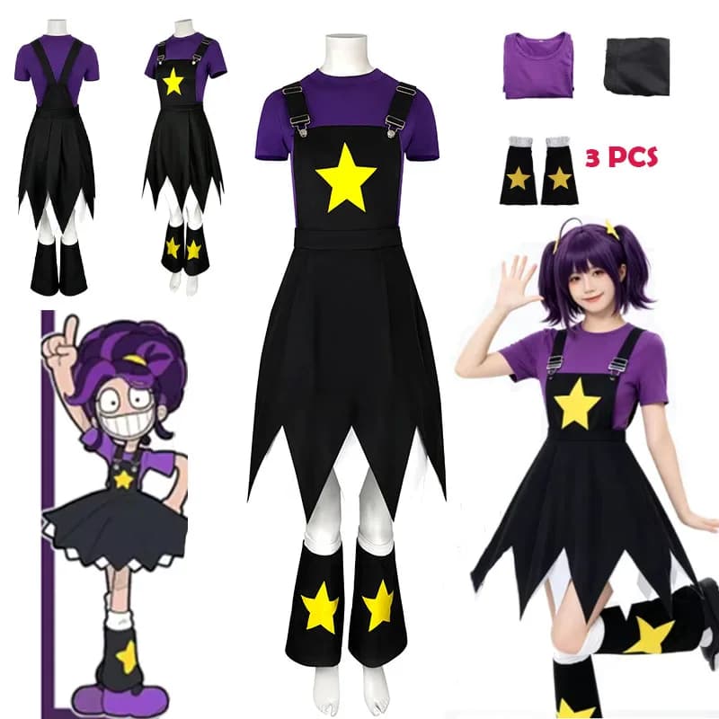 Costume Cosplay WHH Anime Game Playtime Lily: Top, Gonna e Calze - Adorabile Outfit da Principessa per Donna, Perfetto per Halloween e Feste a Tema