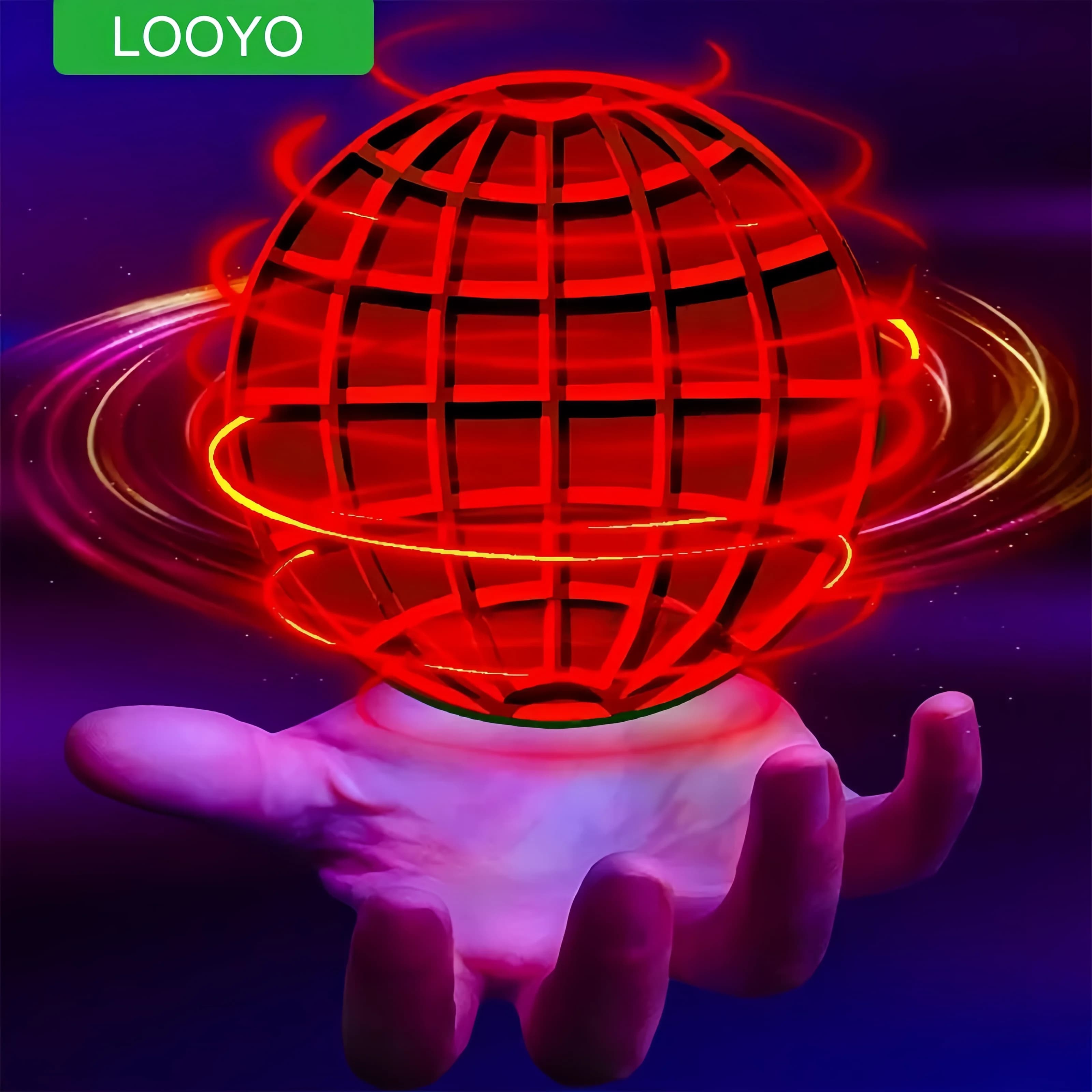 Palla volante Spinner Boomerang Flyorb Magia con luci a LED Drone Hover Fly Ball Rilascio di stress Agitarsi Giocattoli Regali di Natale per bambini