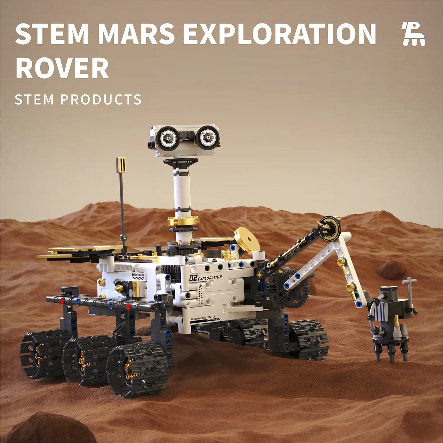 Modello spaziale MOC Building Blocks US 'Presverance' Tecnologia Mars Rover Blocchi modulari Regalo di Natale Giocattolo Set fai da te Assemblaggio
