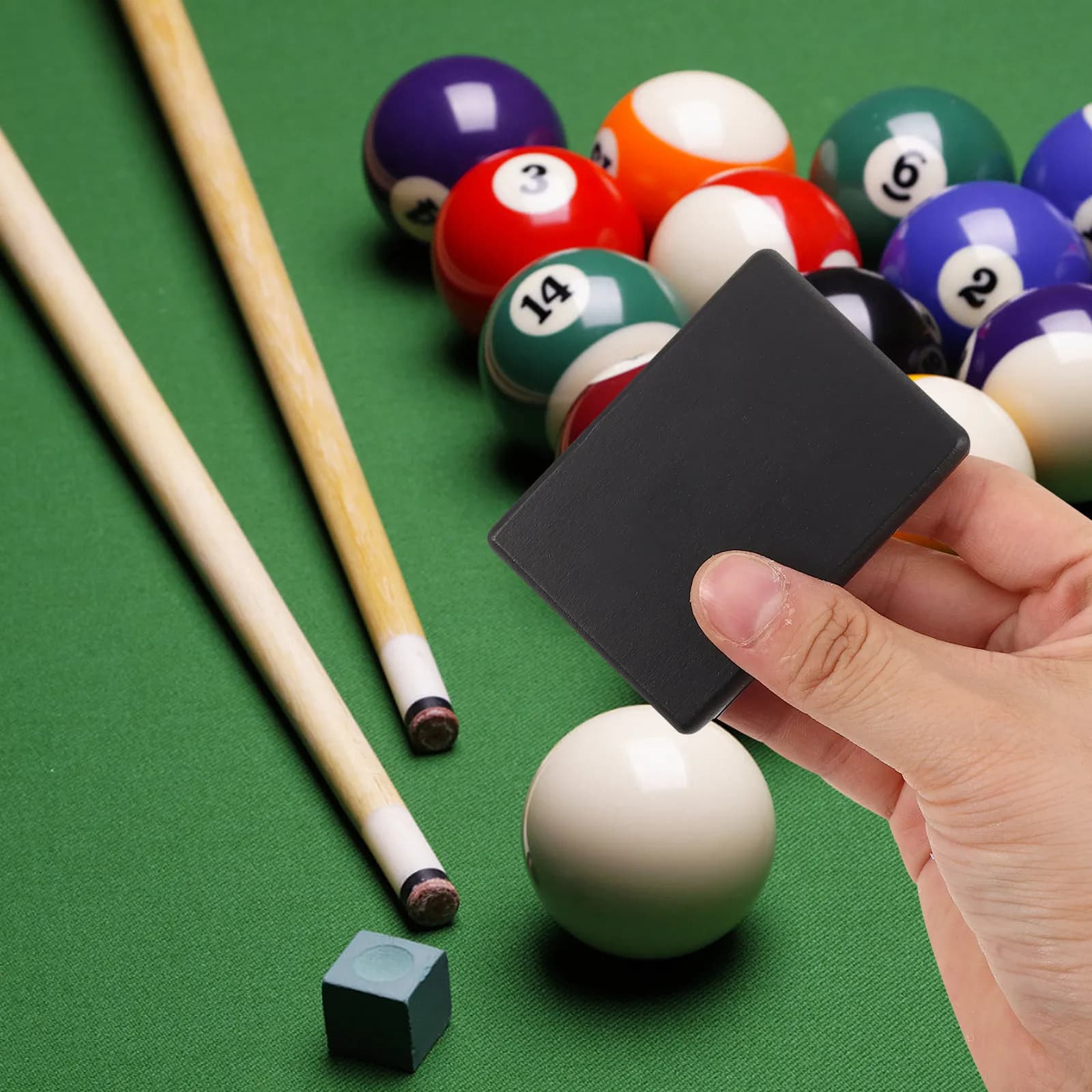 Tavola in Legno per Modellare e Levigare le Punte delle Stecche da Biliardo, Facile da Usare, per Sostituzione, Modellatura e Riparazione delle Punte di Biliardo e Snooker