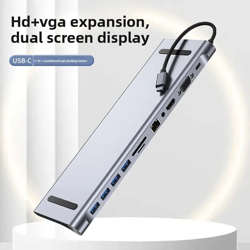 Docking Station di Espansione per Notebook Compatibile con Apple, Huawei, Macbook, Stazione di Aggancio 11-in-1.2026