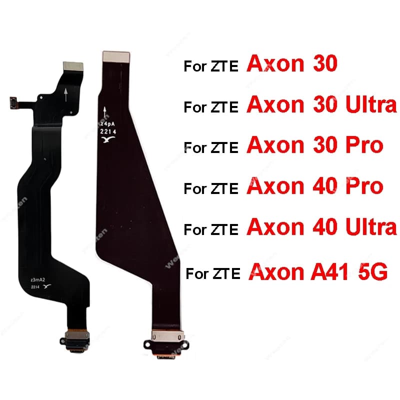 For ZTE Axon 30 40 Pro 40 41 Ultra A2023P USB Charger Dock Flex Cable USB Charging Port Flex Ribbon Connector Parts