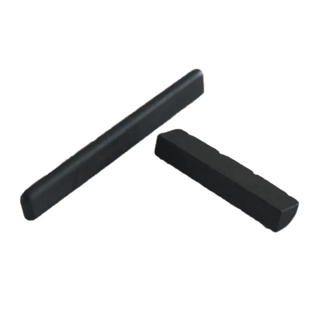 Set di Capotasto e Ponticello in Ebano per Ukulele a 4 Corde, Parti in Legno per Chitarra, Accessori per Strumenti Acustici