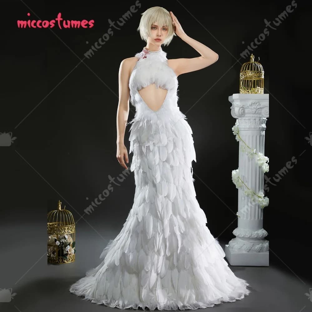 Disponibile miccostumes Costume cosplay Falin da donna con collana e catena posteriore Costumi cosplay di Halloween