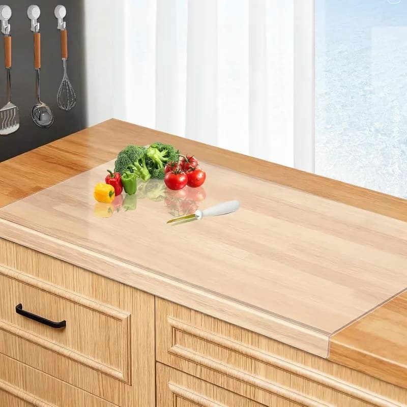 Acrylic Cutting Board with Lip Cutting Board Chopping Acrylic Countertop Protector Cover for Home Restaurant Kitchen Sink