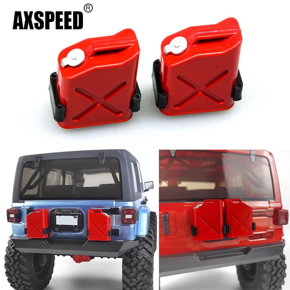 AXSPEED Simulato 39*28.5mm Mini Serbatoio Carburante per Axial SCX10 Wraith TRX4 1/10 RC Auto di Controllo Remoto Camion Decorazione Parti di Utensili