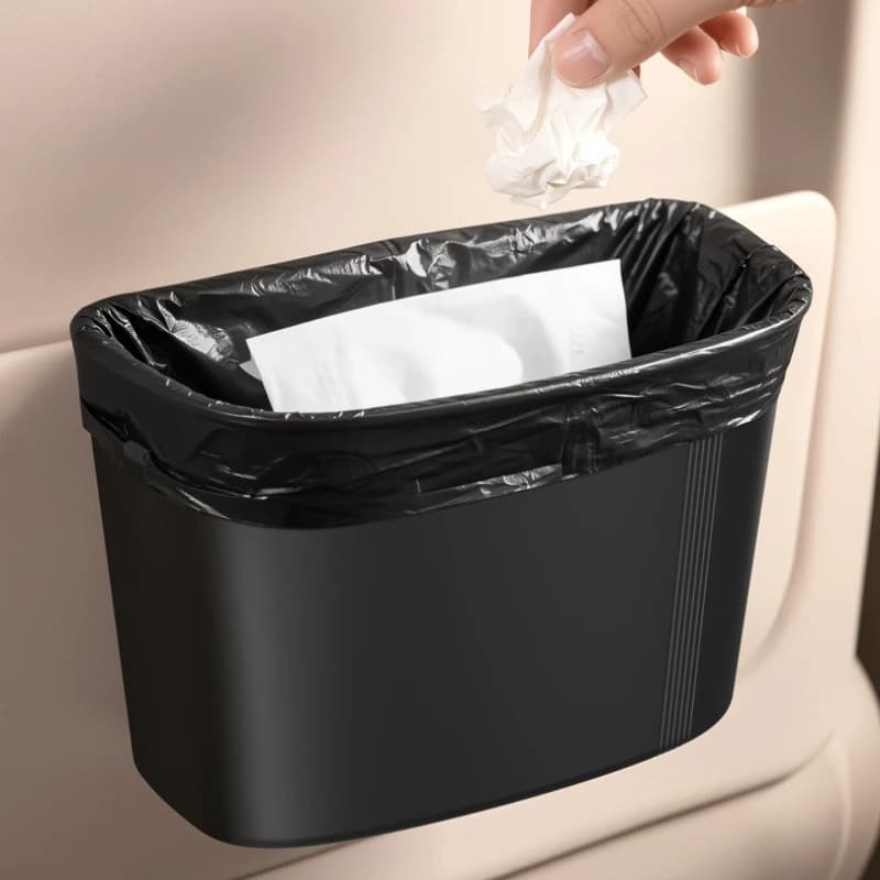 Multifunctional Car Hanging Trash Can Door Mount Umbrella Storage Bucket Front Seat Vehicle Interior Organizer Bin