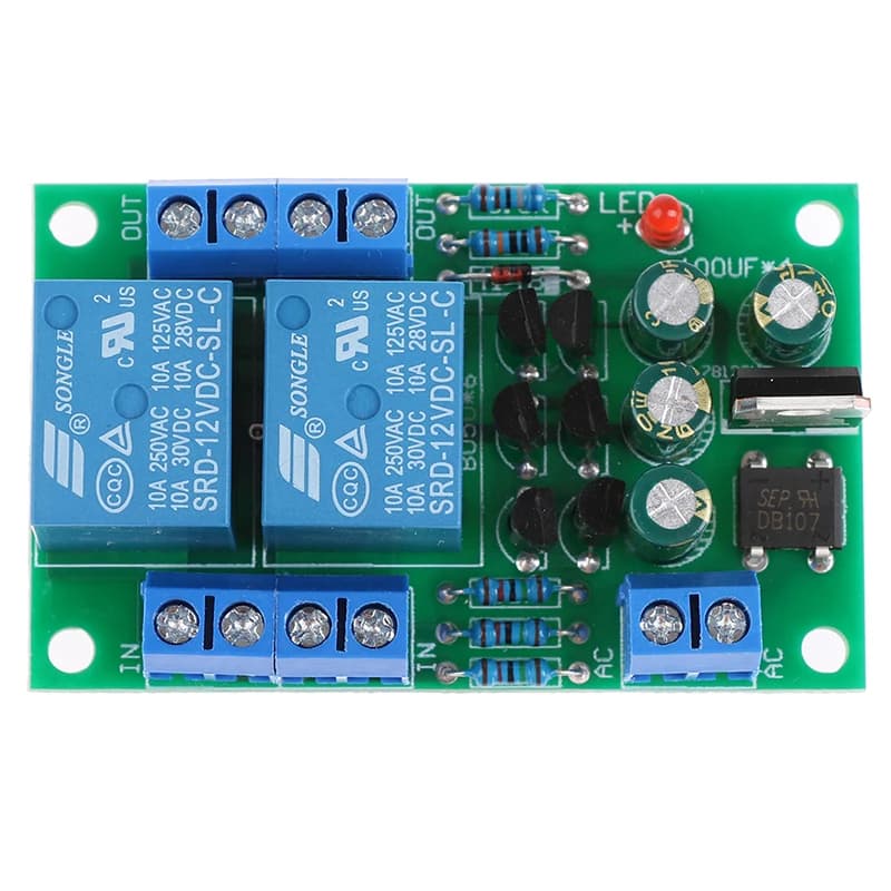 1PC Audio Speaker Protection Board Components Boot Delay DC Protect Kit DIY For Stereo Amplifier Gauge Breadboard Double Channel