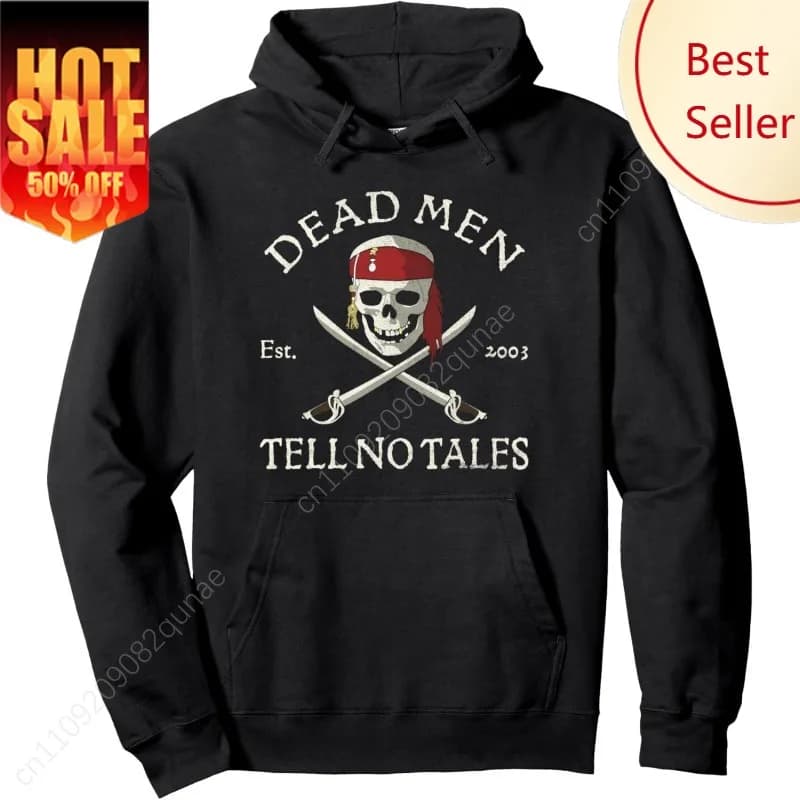 Felpa con cappuccio Disney Pirati dei Caraibi Dead Men No Tell Tales