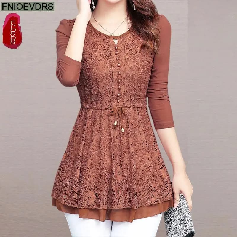 2022 Top tunica primavera vendite calde donna manica lunga elegante Office Lady Patchwork puro pancia Design peplo Top camicette 338