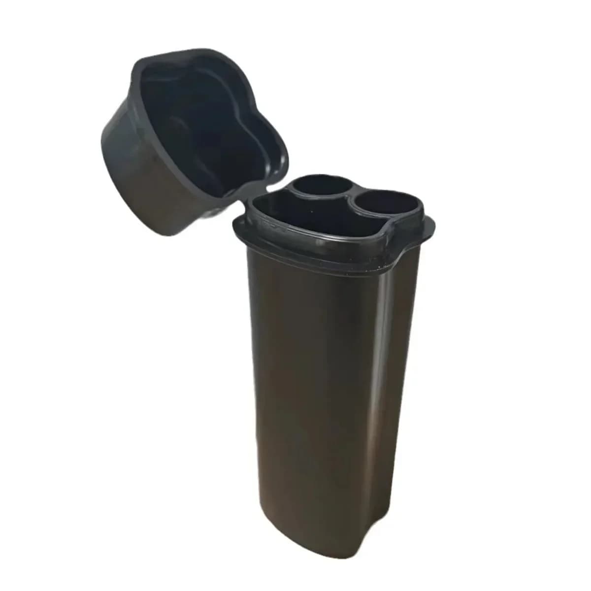 One-piece folding cigarette holder kit with two holes, including lighter to easily store and carry around the accessories for smokers